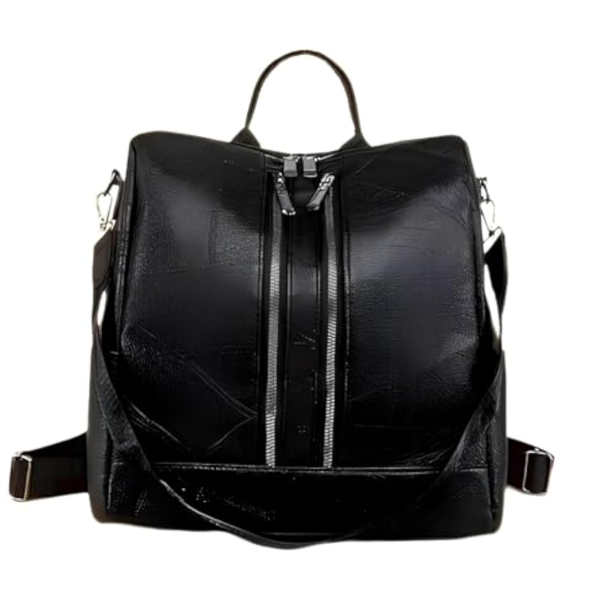 Casual Waterproof Backpack with Shoulder Strap, Black